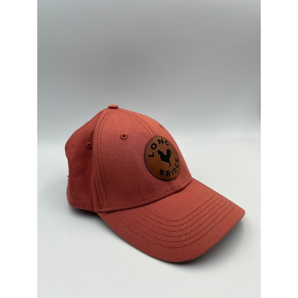 Blue 84 Long Bridge Rooster Patch Snapback Hat Burnt Orange Adjustable Cap